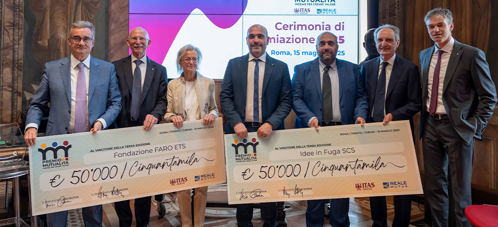 Premiati a Palazzo della Valle i vincitori della terza edizione del Premio Mutualità
